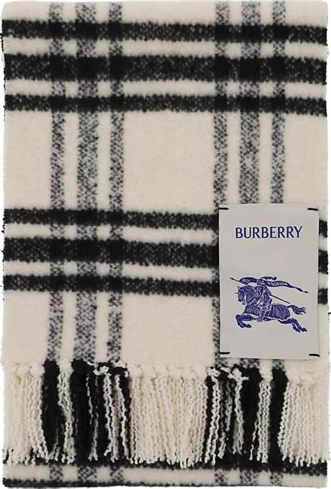 burberry wollschal mit fransen